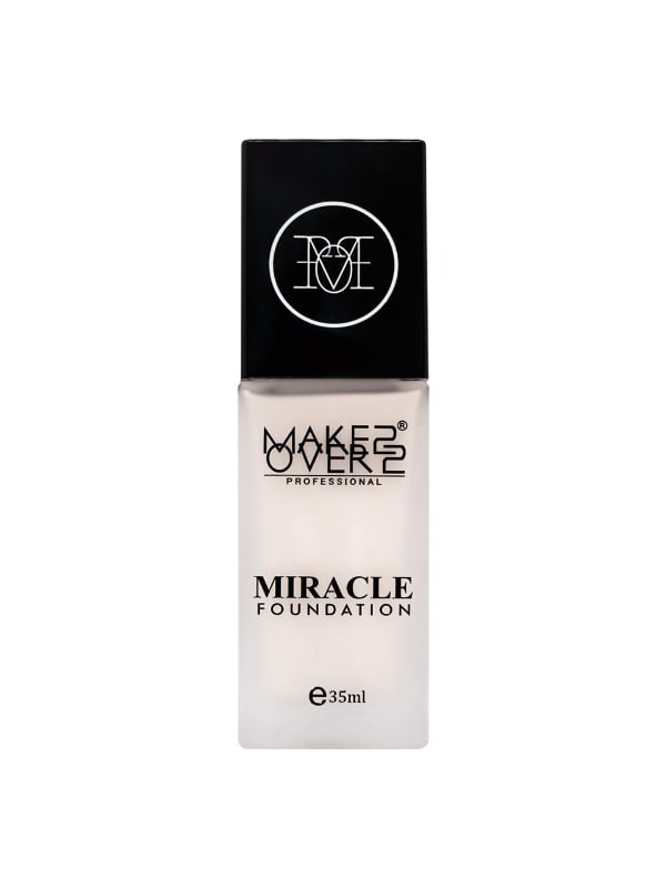 Makeover22 Miracle Foundation Liquid Buildable Natural Finish