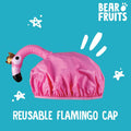 Bear Fruits Flamingo Hair Mask with Aloe Vera and Argan Oil and Hair Cap