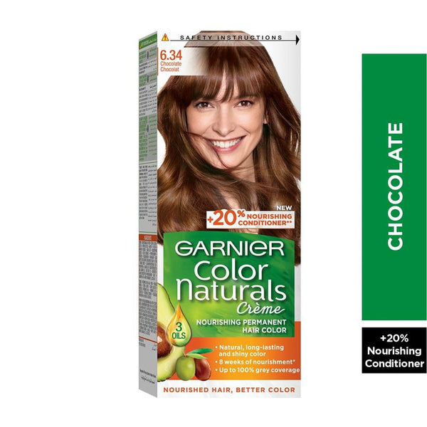 Garnier Hair Color Naturals 6.34 Chocolate Nourishing Non-Drip Cream 110 ml