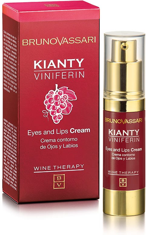 Bruno Vassari Kianty Viniferin Eyes & Lips Cream, Antioxidant Contour Care, 15 ml