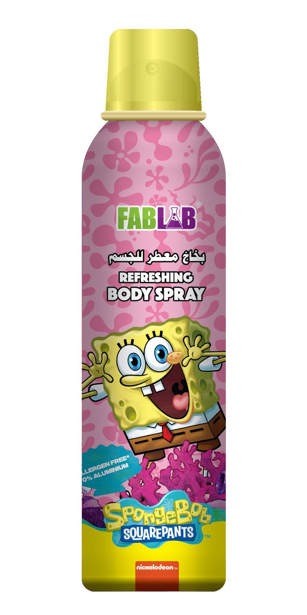 Fablab Spongebob Kids Refreshing Body Spray Pleasant Scent 150ml