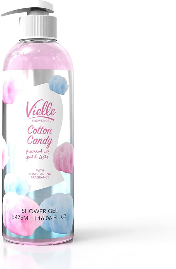 Vielle Shower Gel Cotton Candy Scent Aloe Vera Chamomile 475ml