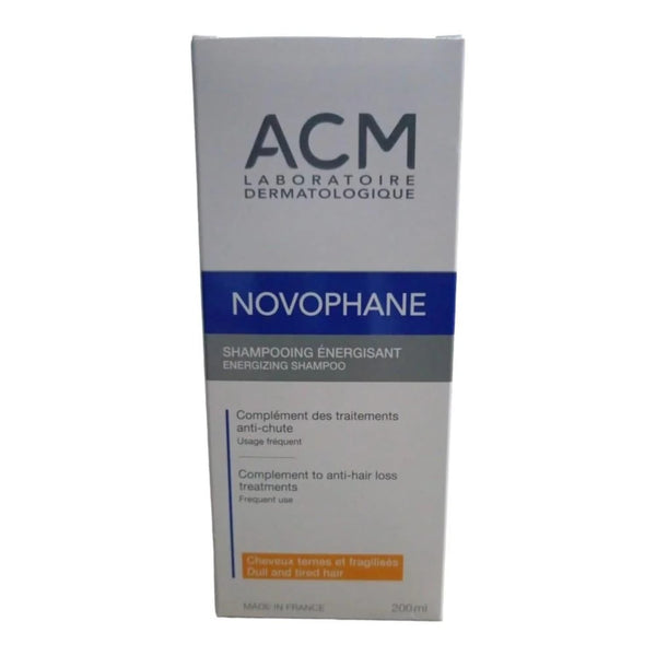 ACM Novophane Energizing Shampoo Liquid Formula with Vitamins B3, Biotin and C, 200 mL
