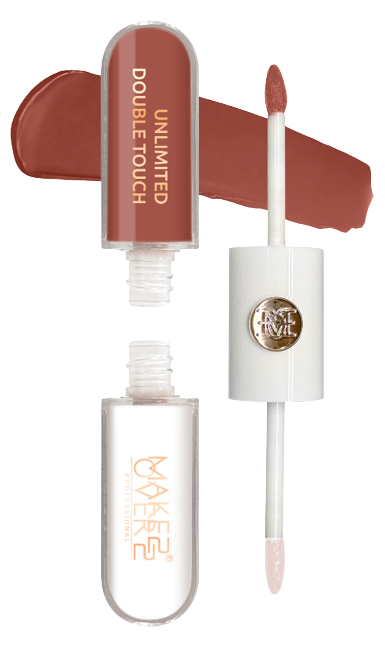Makeover22 Unlimited Double Touch Lip Gloss Matte and Gloss Finish Shade 15