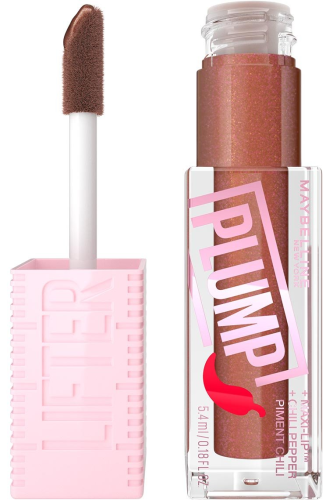 Maybelline Lifter Plump Lip Gloss Shiny Finish Cocoa Zing 07