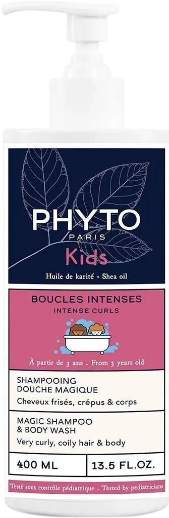 Phyto Kids Intense Curls 2-in-1 Shampoo and Body Wash Shea Oil Acacia Honey 400 ml