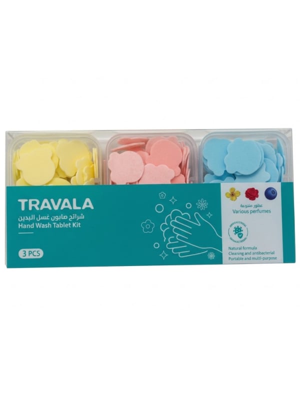 TRAVALA Hand Soap Sheets Assorted Fragrances 3 Pieces