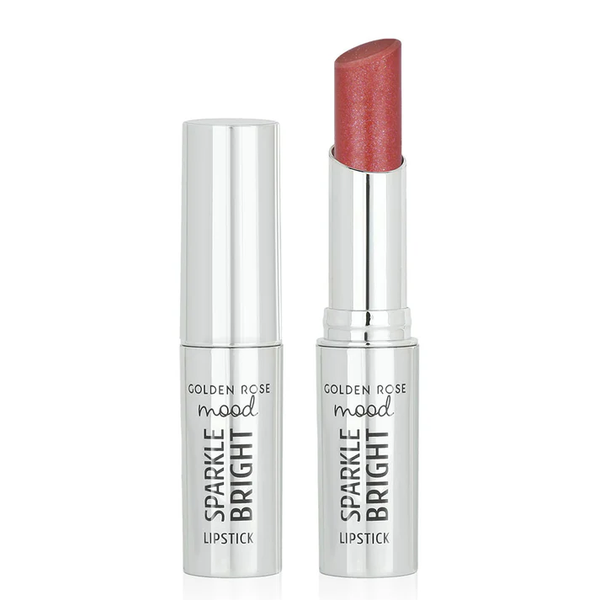 Golden Rose Mood Sparkle Bright Lipstick Shiny Finish Rosy Gem 151