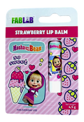 Fablab Masha Kids Lip Balm Strawberry Scent Shea Butter and Vitamin E