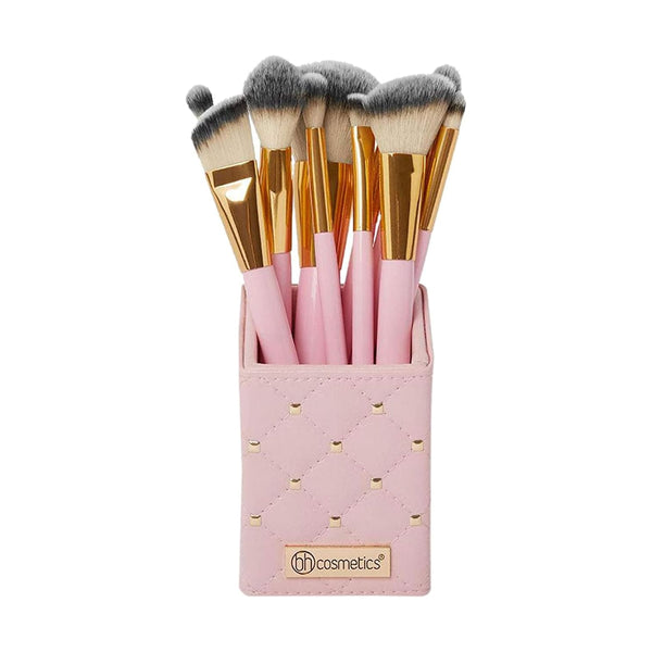 BH Cosmetics Brush Set 12 Pieces Studded Pink