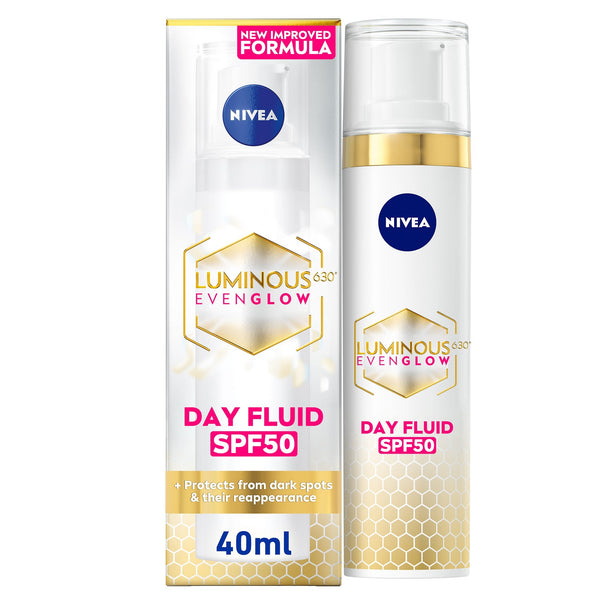 Nivea Luminous Even Glow Day Fluid SPF 50 Hyaluronic Acid Vitamin E 40ml