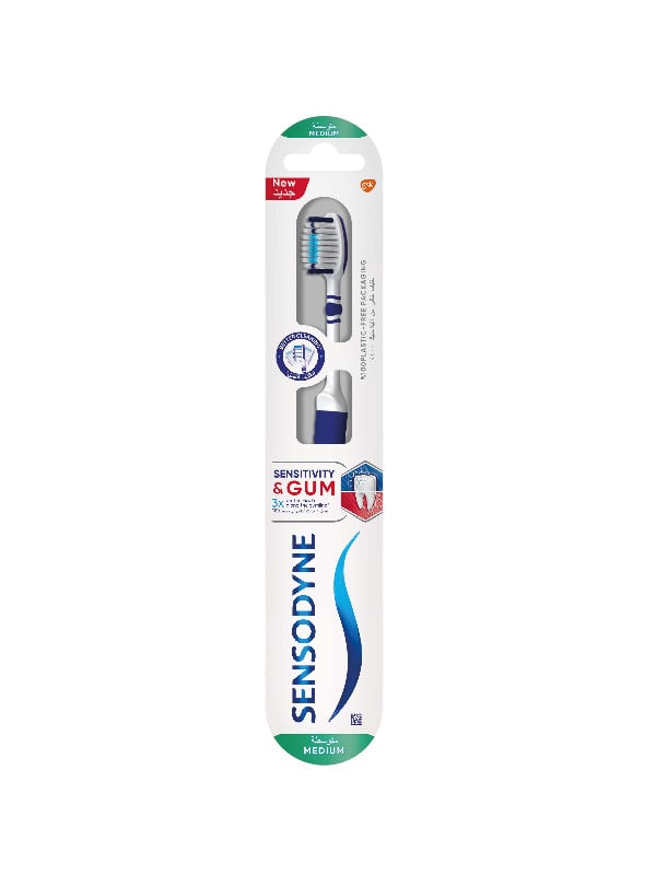 Sensodyne Sensitive Teeth and Gums Toothbrush Medium Soft Bristles Random Color