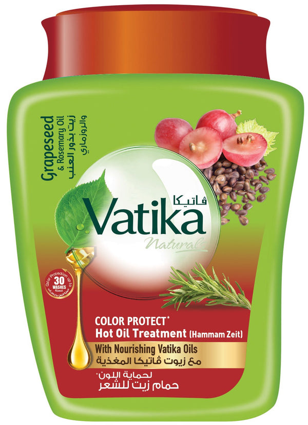 Vatika Colour Protect Hamam Zaith Hair Oil Treatment Mask Grapeseed and Rosemary Oils 500 g