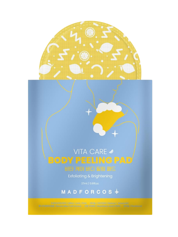 MADFORCOS Vita Care Body Peeling Pad Exfoliating Urea, LHA, PHA, Retinol 27 ml