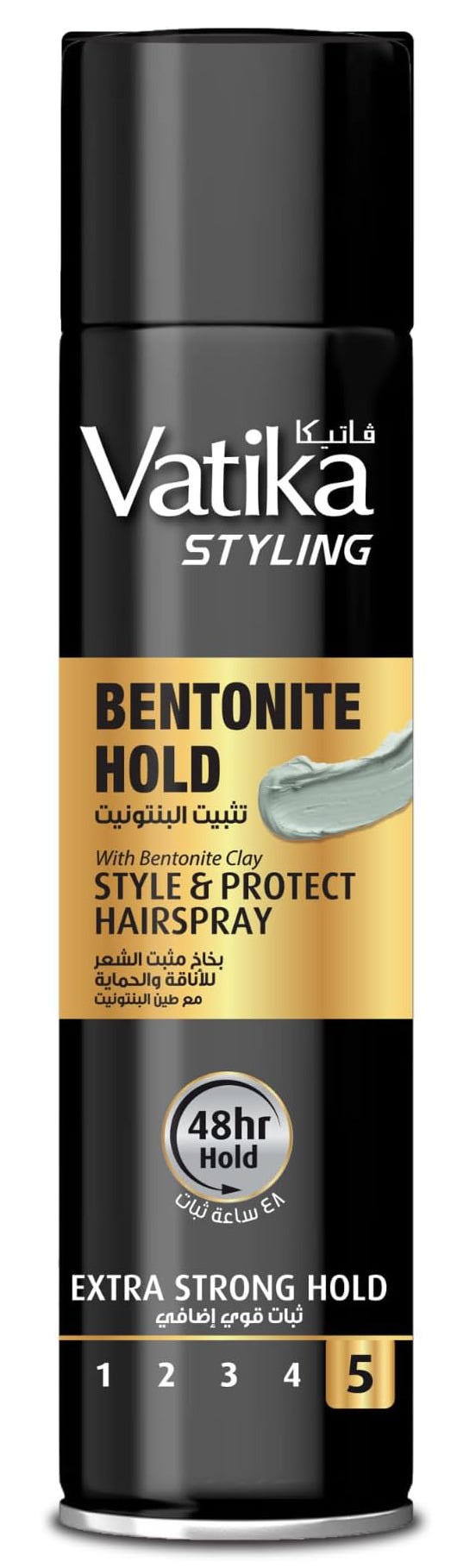 Dabur Vatika Bentonite Hold Hairspray with Herbal Extracts, 250 ml