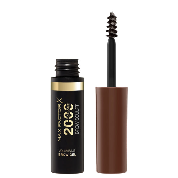Max Factor 2000 Calorie Brow Sculpt Volumising Brow Gel Tinted Black Brown 004