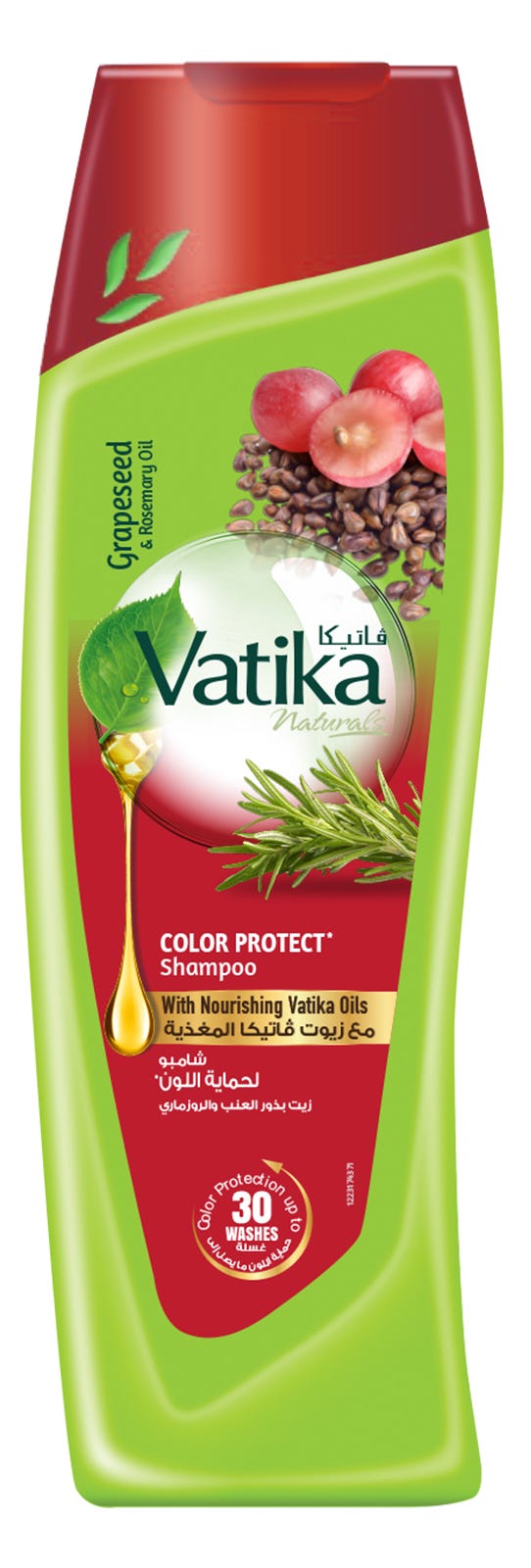 Dabur Vatika Naturals Hydrating Colour Protect Shampoo for Coloured Hair, 400 ml