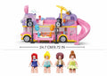 SLUBAN Girl's Dream Music RV Building Blocks Set, 412 Pieces, Ages 6+