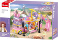 SLUBAN Girl's Dream Music RV Building Blocks Set, 412 Pieces, Ages 6+