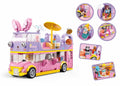 SLUBAN Girl's Dream Music RV Building Blocks Set, 412 Pieces, Ages 6+
