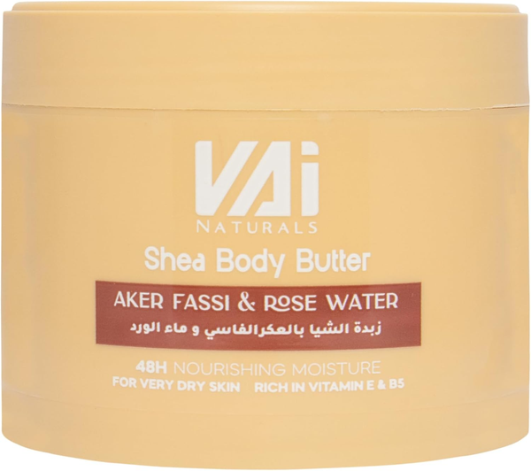 VAI Naturals Shea Butter with Fassi Aker and Rose Water Moisturizer 300ml