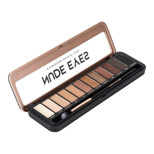 Profusion Cosmetics Nude Eyes Eyeshadow Palette Multi-Finish Neutral Shades