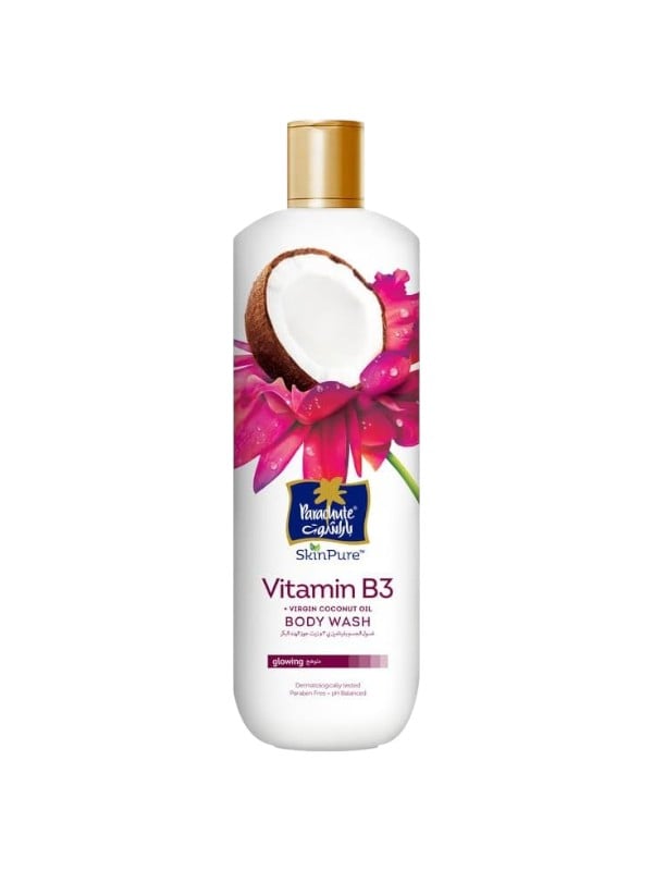Parachute SkinPure Body Wash, Vitamin B3 and Virgin Coconut Oil, 400 ml