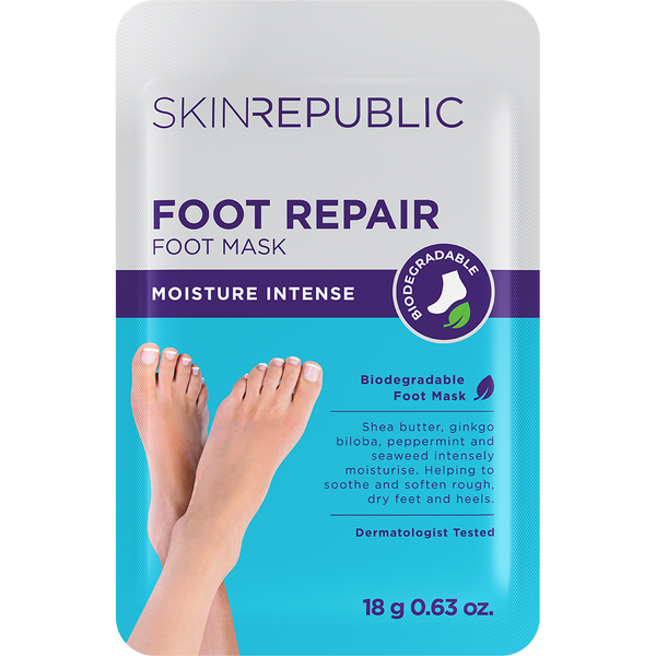 Skin Republic Foot Repair Foot Mask Socks Collagen Shea Butter Vitamin E 18 g