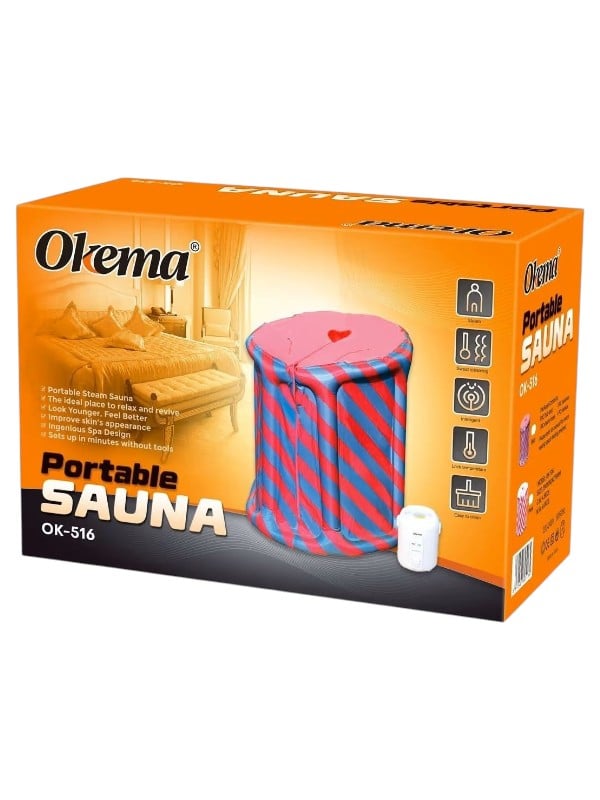 Okema Pro Steam Sauna Bath Machine, Portable Home Sauna Steamer