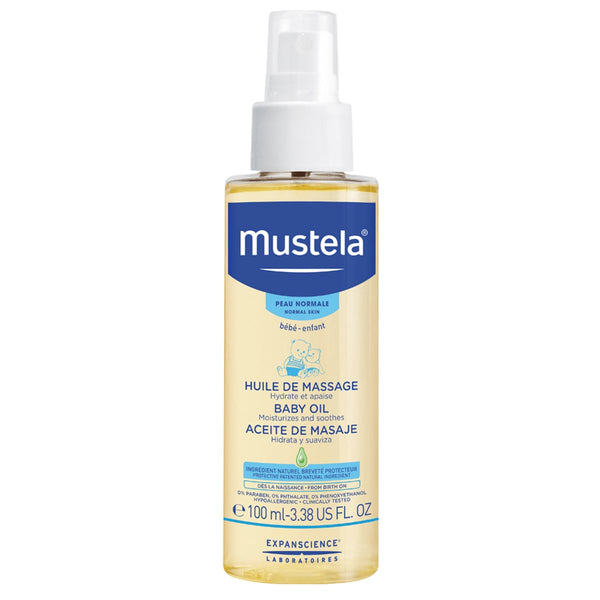 Mustela Massage Oil Dry Finish Avocado Oil Baby Skin Care