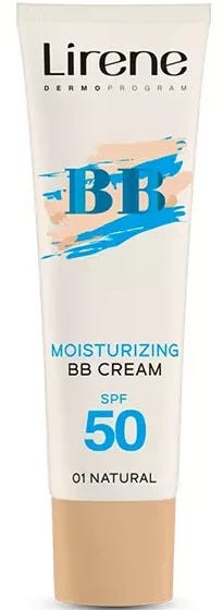 Lirene Moisturizing BB Cream SPF 50 Natural 01 Tinted Face Cream 30 ml