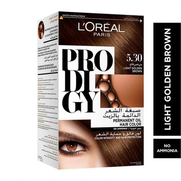 L'Oreal Paris Prodigy Hair Color Ammonia-Free Micro-Oil 5.30 Light Golden Brown