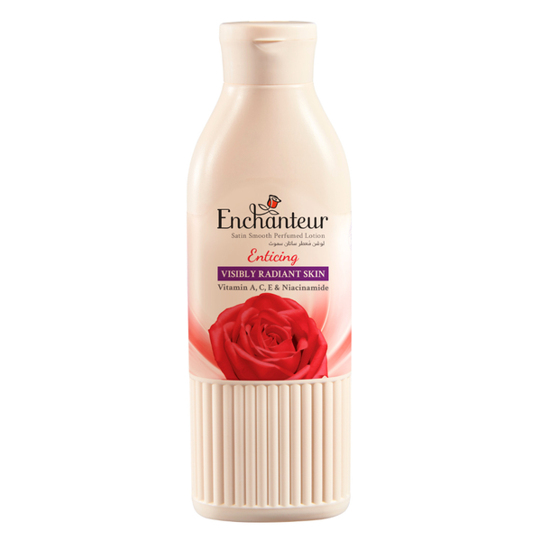 Enchanteur Enticing Satin Smooth Perfumed Body Lotion Vitamins A C E Niacinamide 250ml