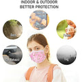 Bariq Kids Face Masks 3-Layer Disposable White Masks With Drawing, 50 Pack