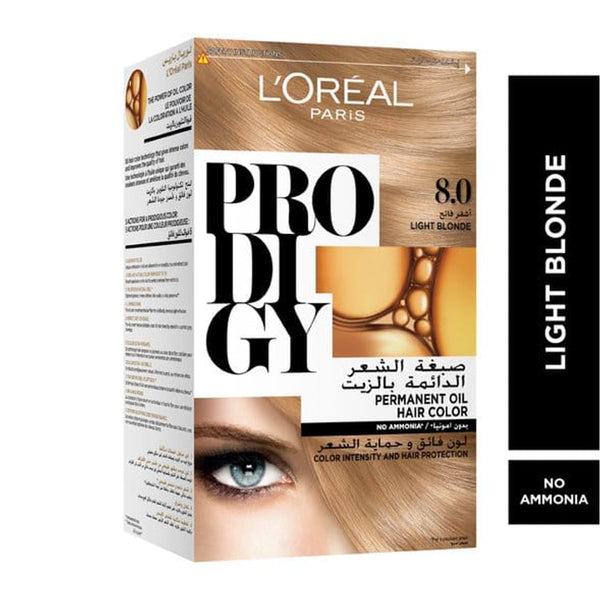 L'Oreal Paris Prodigy Hair Color Ammonia-Free Micro-Oil Formula Light Blonde 8.0