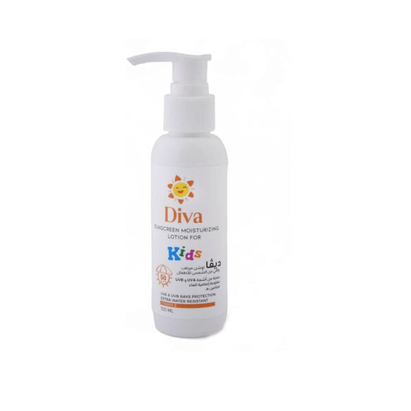 Diva Kids Sunscreen Lotion SPF 50 UVA UVB Water Resistant 100ml