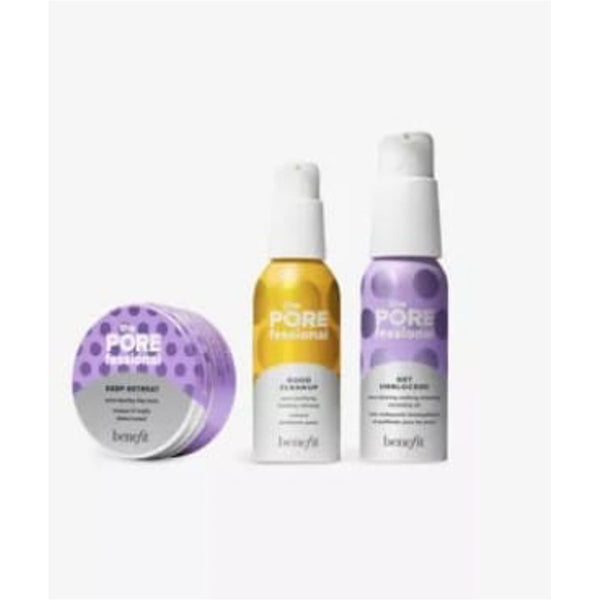 Benefit The Clear Necessities Cleanser Duo and Clay Mask Set, 3 Pieces