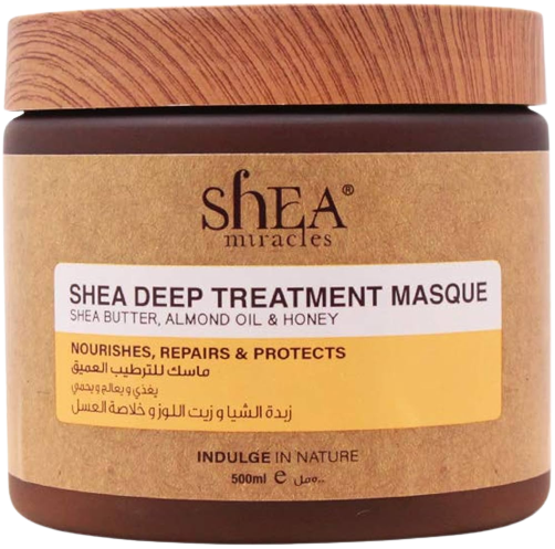 SHEA MIRACLES Almond Oil & Honey Hair Mask for Dry, Damaged Hair 500ml
