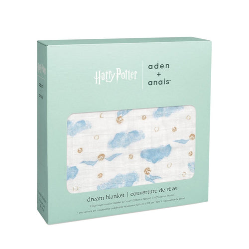 aden + anais Classic Dream Baby Blanket, Harry Potter Iconic Letters, Cotton Muslin