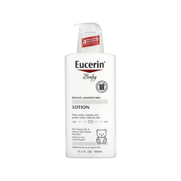 Eucerin Baby Lotion Sensitive Skin Fragrance-Free Shea Butter Pro-Vitamin B5 400 ml