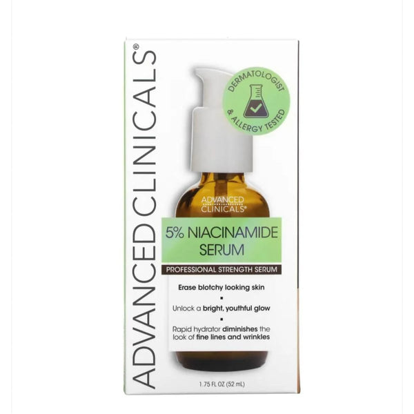 Advanced Clinicals 5% Niacinamide Face Serum Brightening Hydrating 52 ml