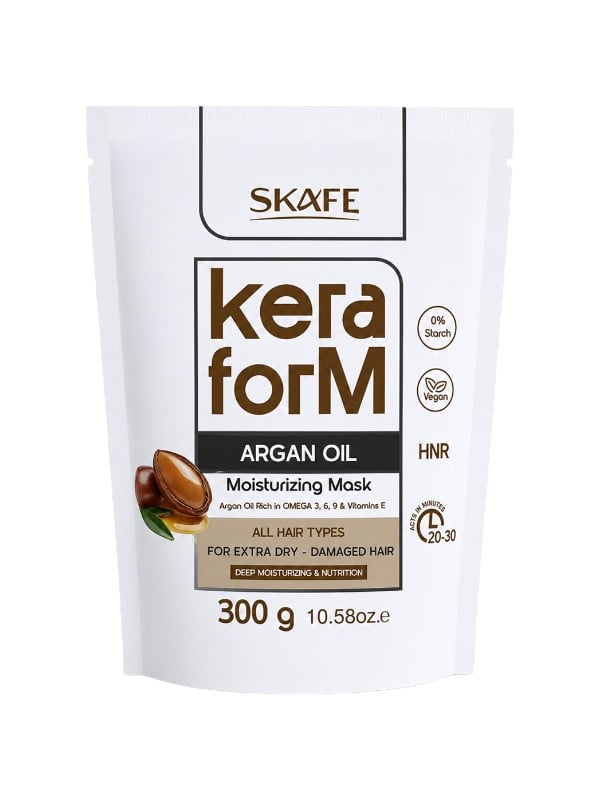 Skafe Keraform Argan Oil Moisturising Hair Mask with Vitamin E, 300 g