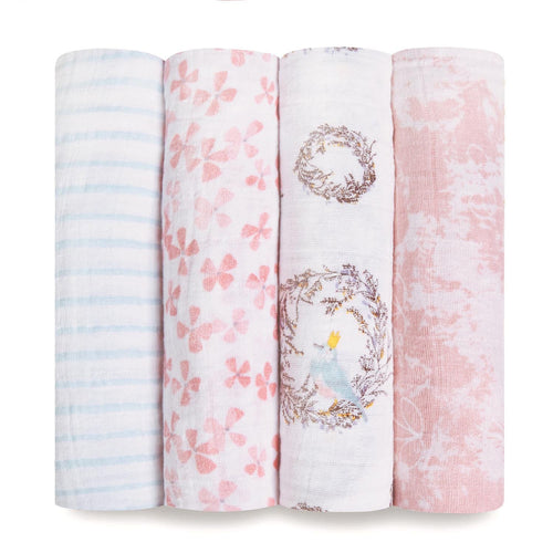 aden + anais Classic Muslin Swaddles Birdsong 4-Pack