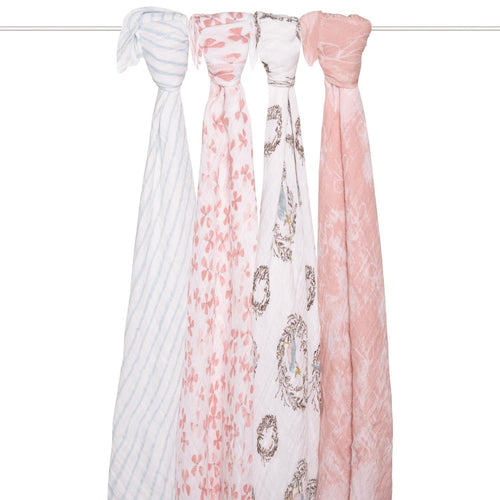 aden + anais Classic Muslin Swaddles Birdsong 4-Pack