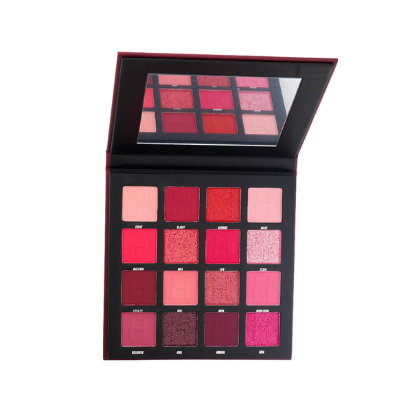 Harmony Makeup Berries Eyeshadow Palette Matte Shimmer Metallic 16 Colors