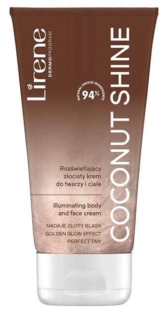 Lirene Golden Body and Face Cream Coconut Shine 150 ml