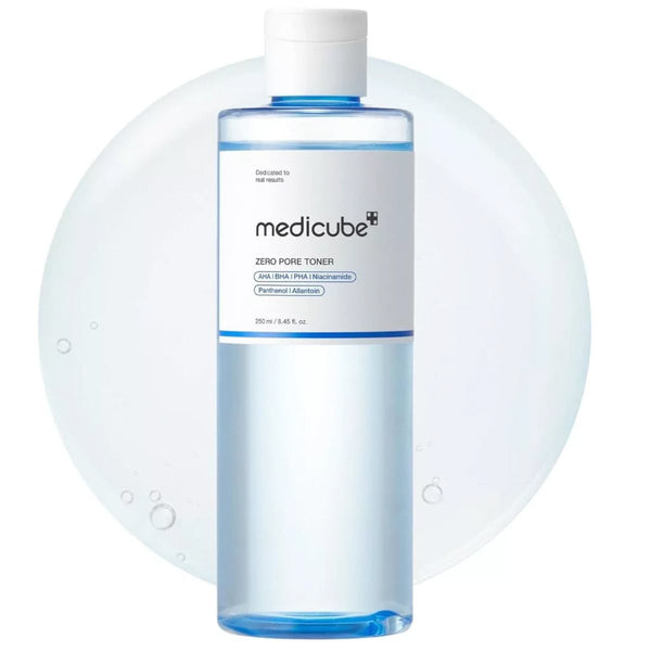 Medicube Zero Pore Exfoliating Hydrating Toner with AHA BHA PHA and Hyaluronic Acid