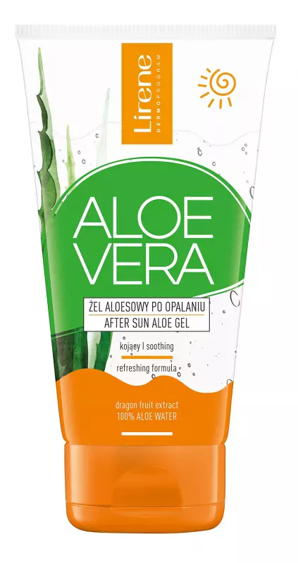 Lirene After Sun Aloe Vera Body Gel, Soothing Skin Care, 150 ml