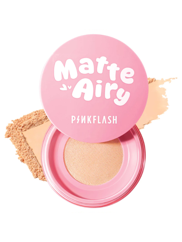 Pink Flash Airy Matte Loose Powder Pore-Blurring Waterproof 5g