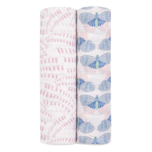 Aden + anais Classic Muslin Swaddles, 2-Pack, Deco